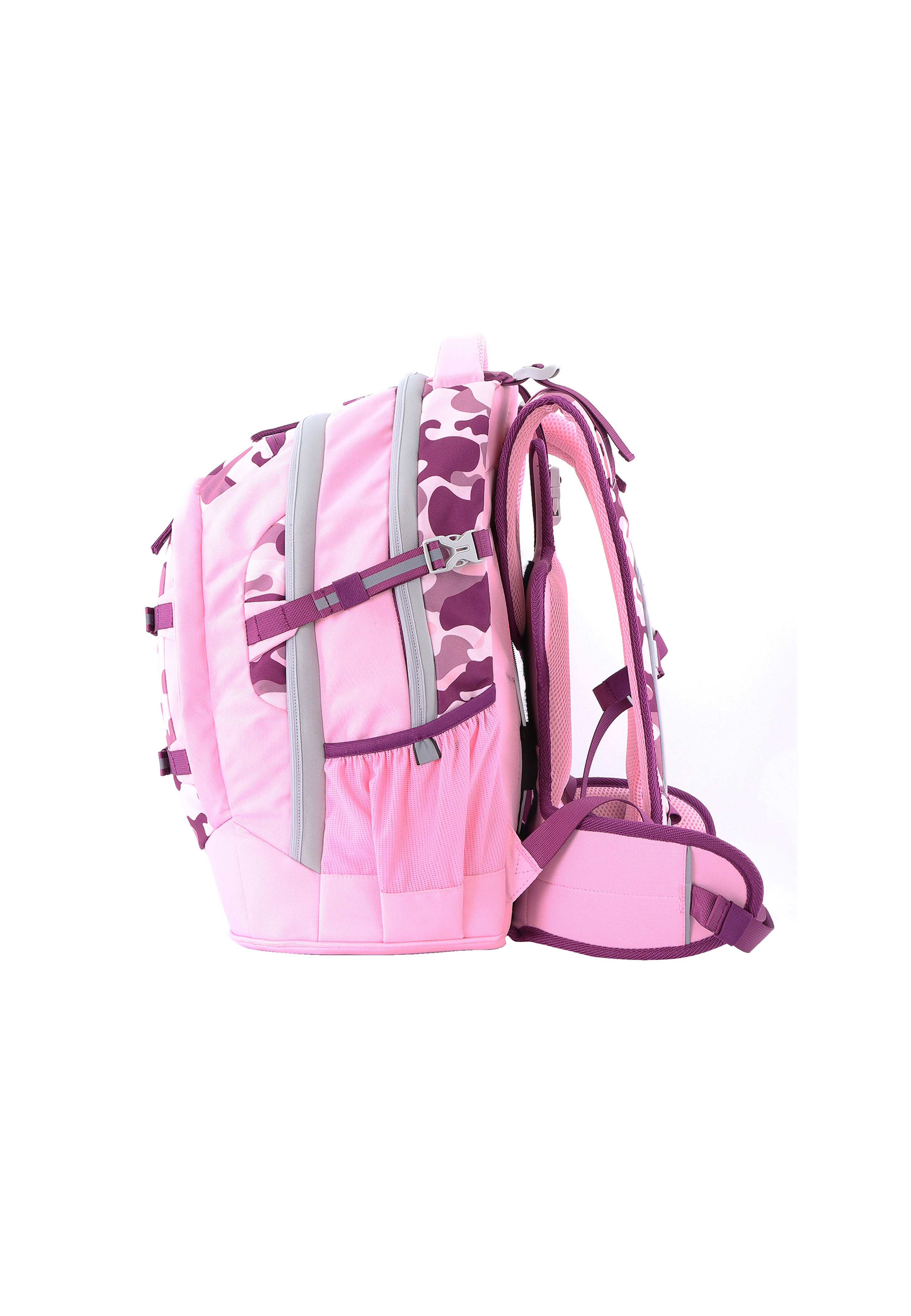 2be School Backpack Rugzak Roze Bourgondië