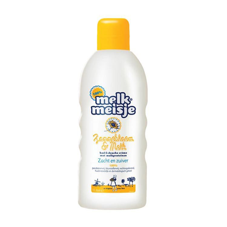 Melkmeisje Bad/Douchecreme Zonnebloem & Melk 1 liter