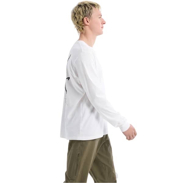 T-shirt randonnée ARC'TERYX ARC BIRD LOGO LS M WHITE LIGHT