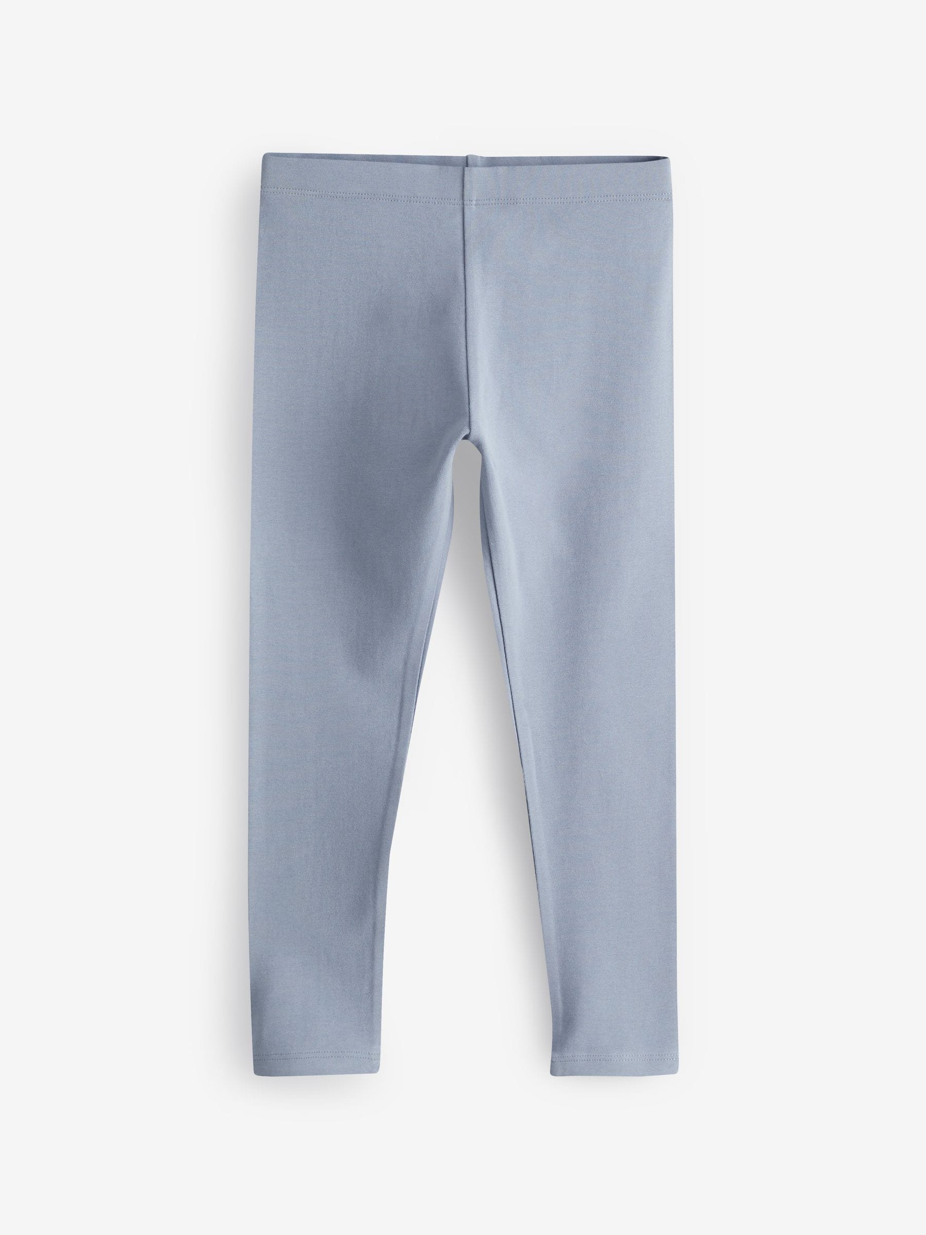 Marineblauw/roze/saliegroen/denimblauw - Verpakking van 5 leggings (3-16 jr)