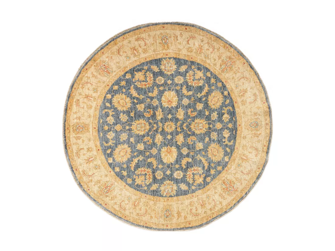 Tapis de laine 149x147 Bleu Kaizar