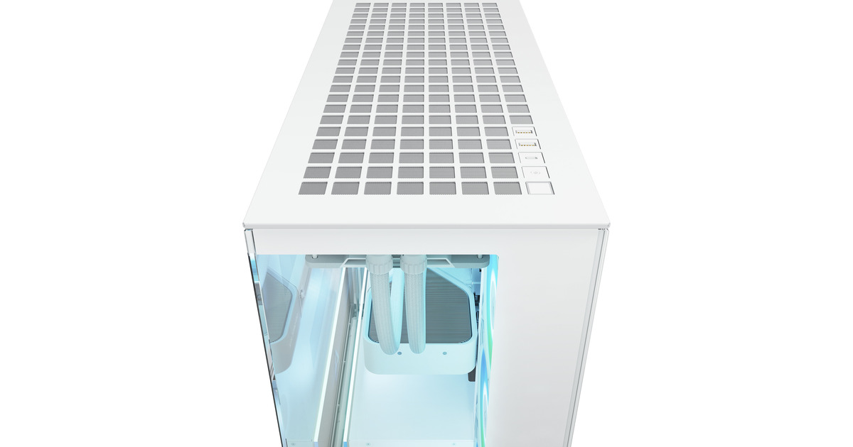 ARCTICXtender midi tower behuizing  (Wit | 2x USB-A | 1x USB-C | RGB | Tempered Glass)