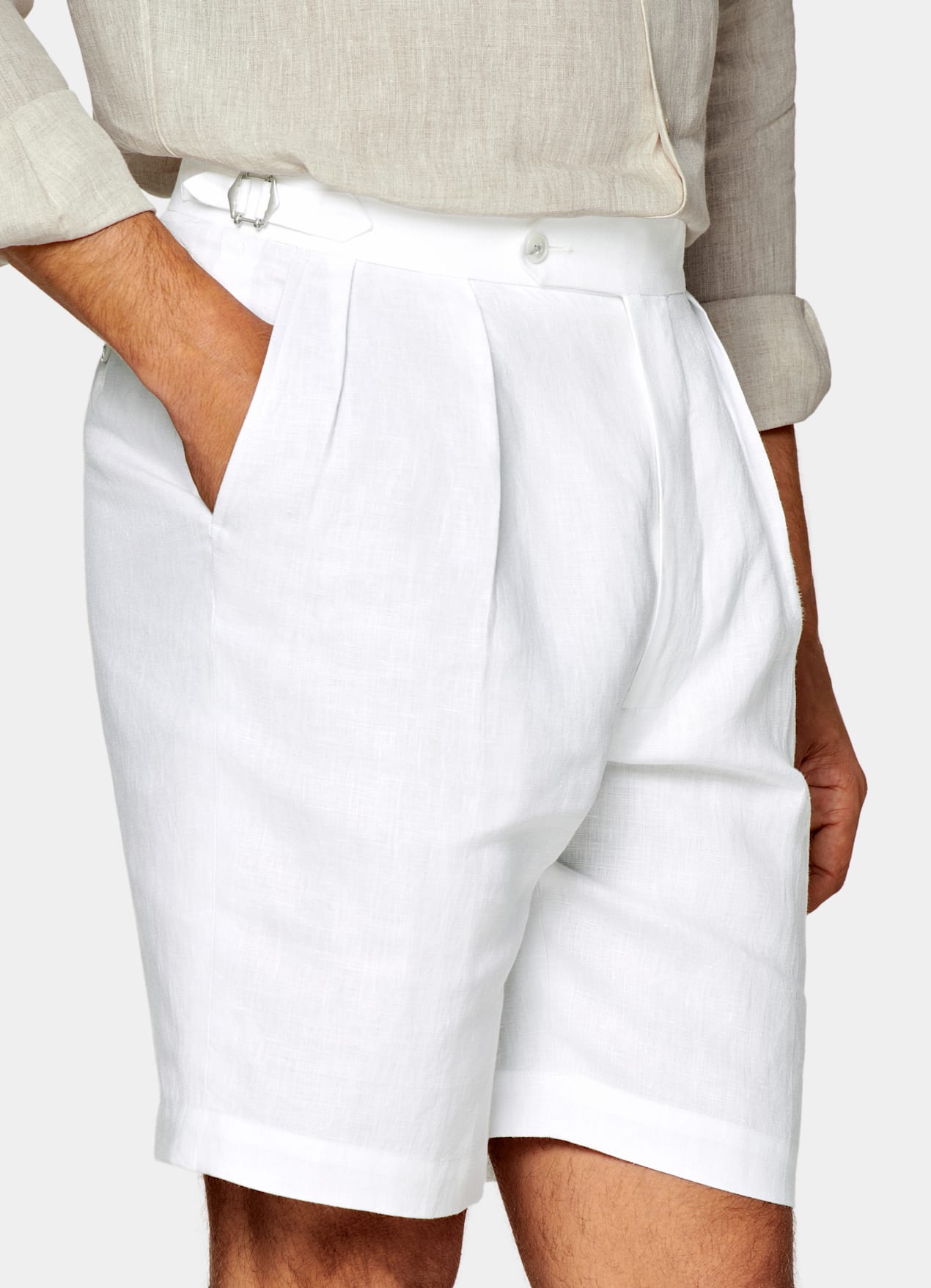 Short Straight Leg blanc