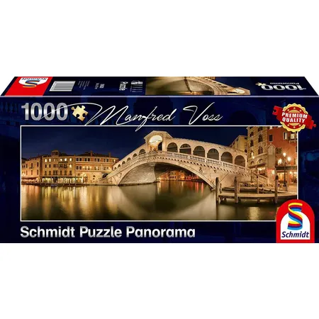 Schmidt Spiele Puzzle - Manfred Voss, Rialto-Brücke, 1000 Teile