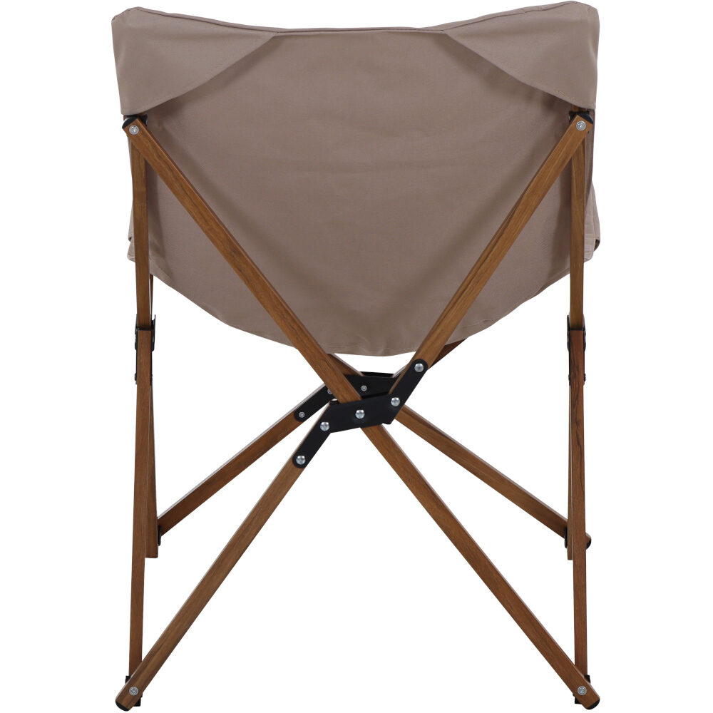Campingstuhl TREND - beige-Holzoptik - mit Tragetasche