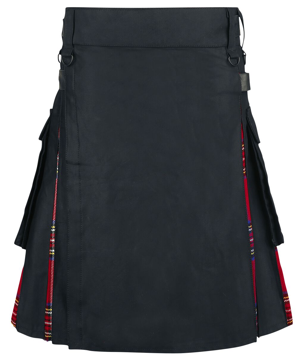 Kilt Tartan Noir | Altana Industries Jupe mi-longue