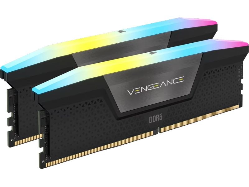 Corsair DDR5-RAM Vengeance RGB 7200 MHz 2x 48 GB High-Performance Arbeitsspeicher mit Multi-Zone-RGB-Beleuchtung