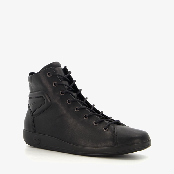 ECCO leren dames veterschoenen zwart