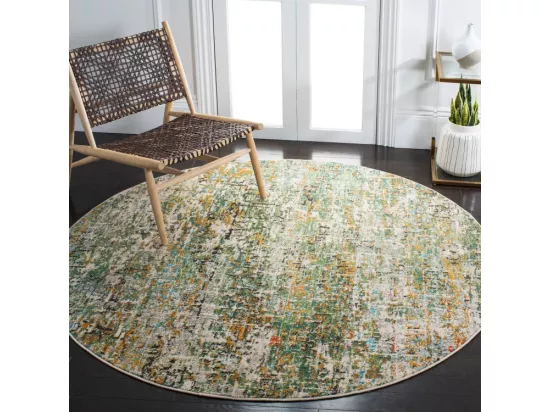 Tapis Green & Turquoise 122 X 122 cm - Manjor