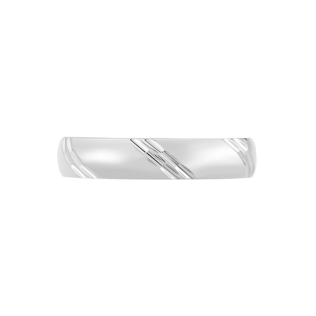 Alliance Soriya Demi Jonc Classique Argent Blanc