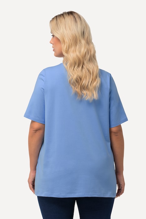 T-Shirt, A-Linie, V-Ausschnitt, Halbarm