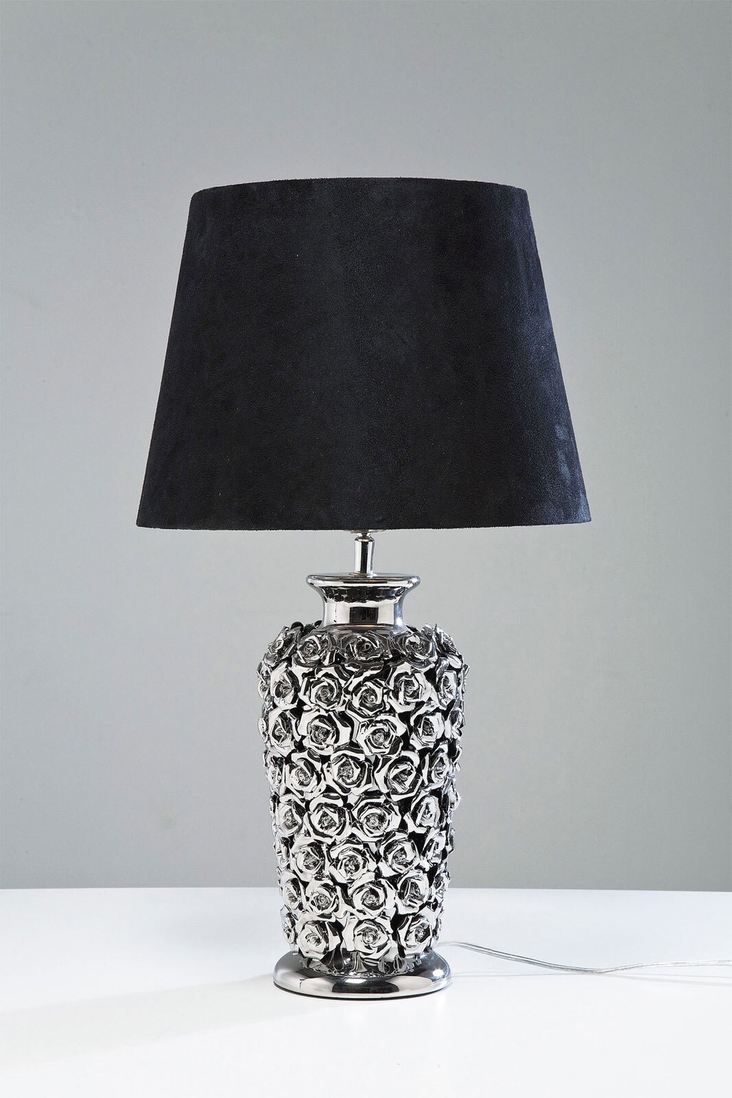 KARE DESIGN Retrofit Tischlampe ROSE MULTI schwarz /silberfarbig