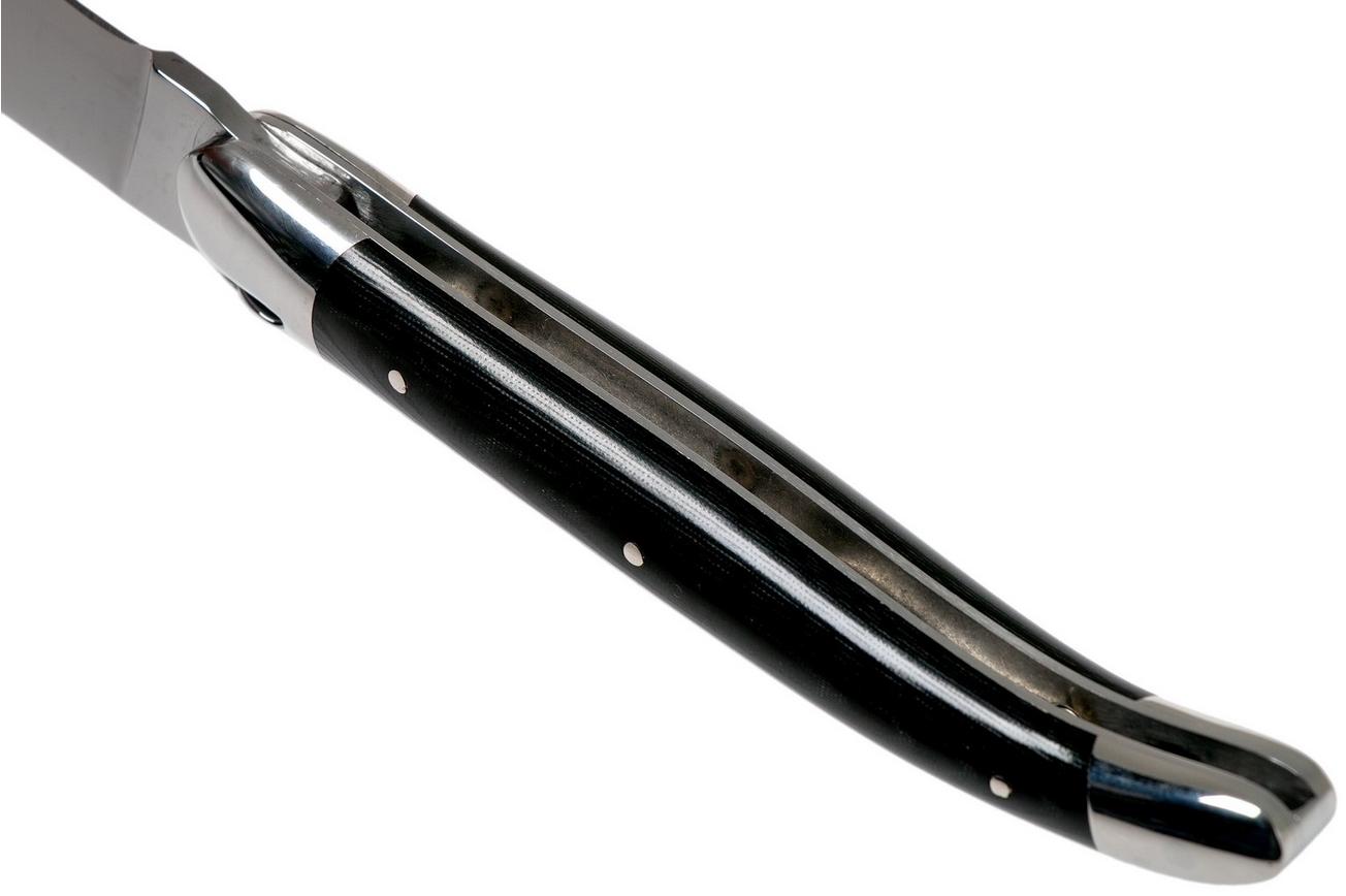 Forge de Laguiole 1211INTCNOIB 11cm, zwart micarta, laguiolemes