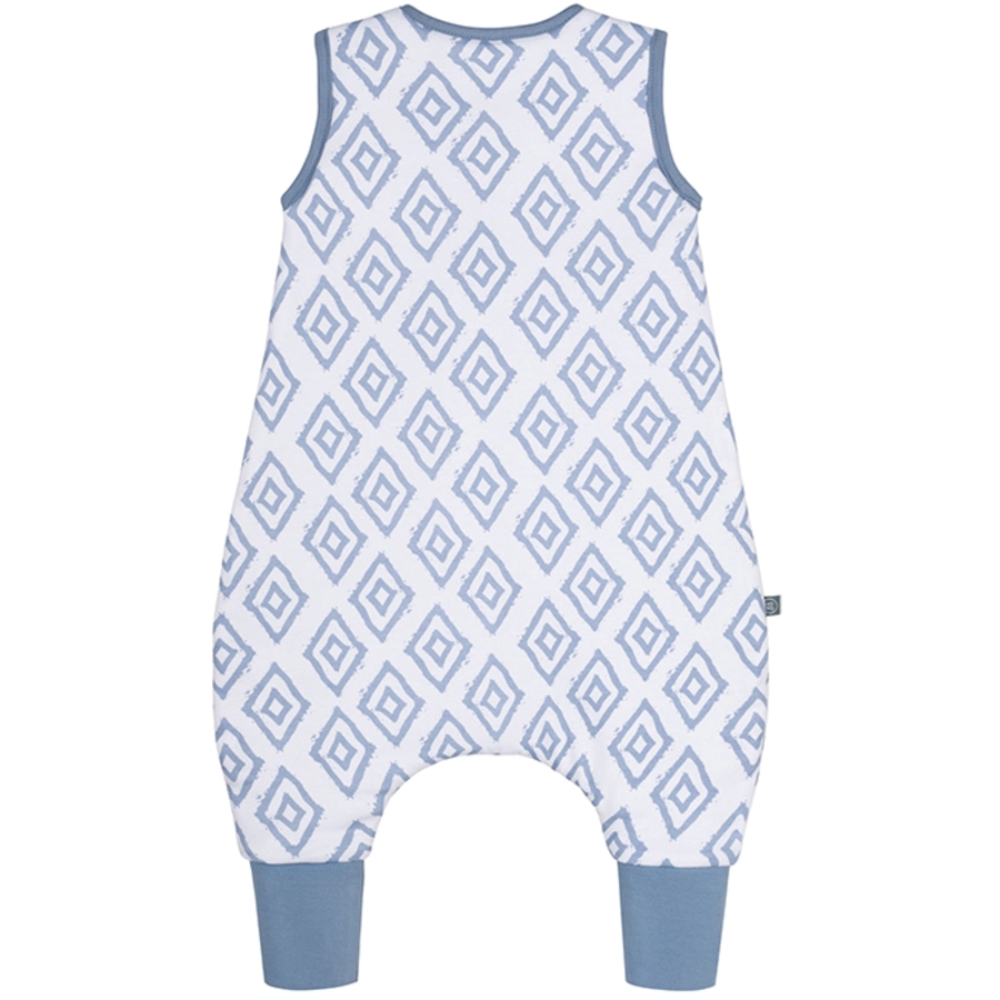 emma & noah Schlafsack mit Füßen Rauten Blau TOG 2.5