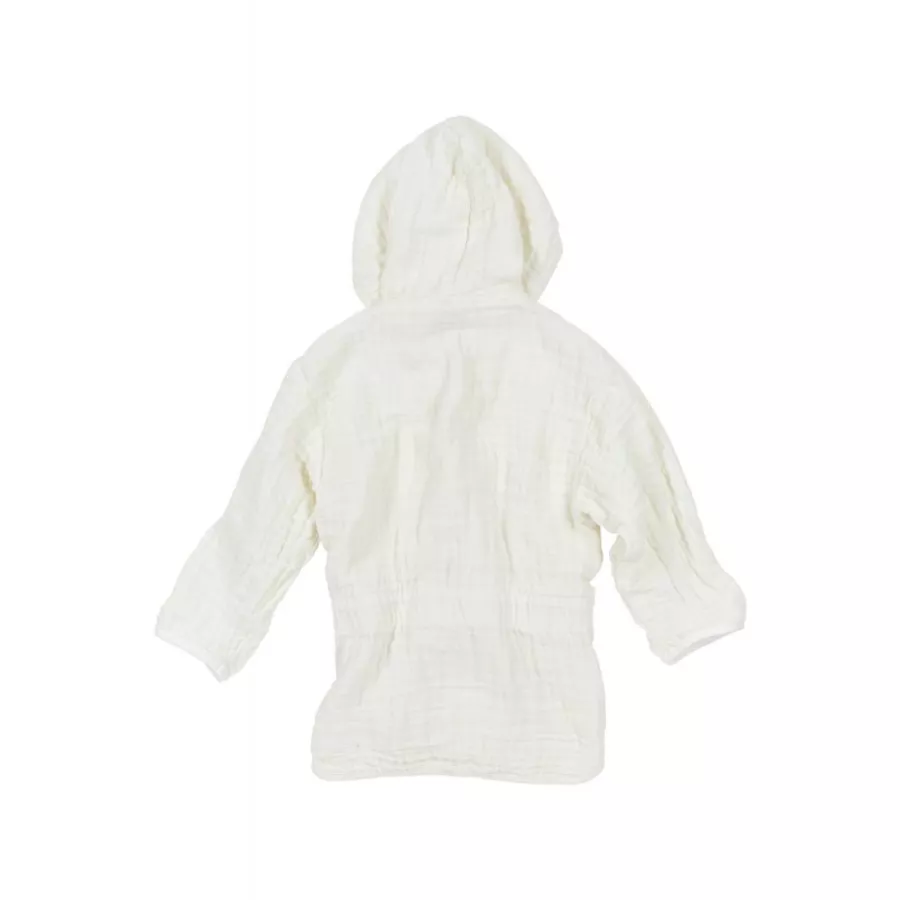 MEYCO Bademantel Musslin Uni Offwhite
