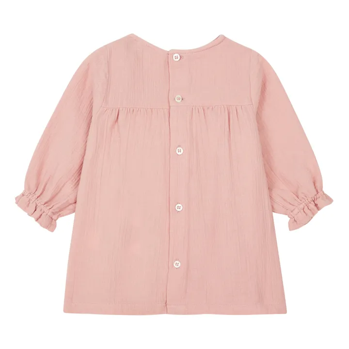 Bonton Robe Gaze de Coton Pampill | Rose