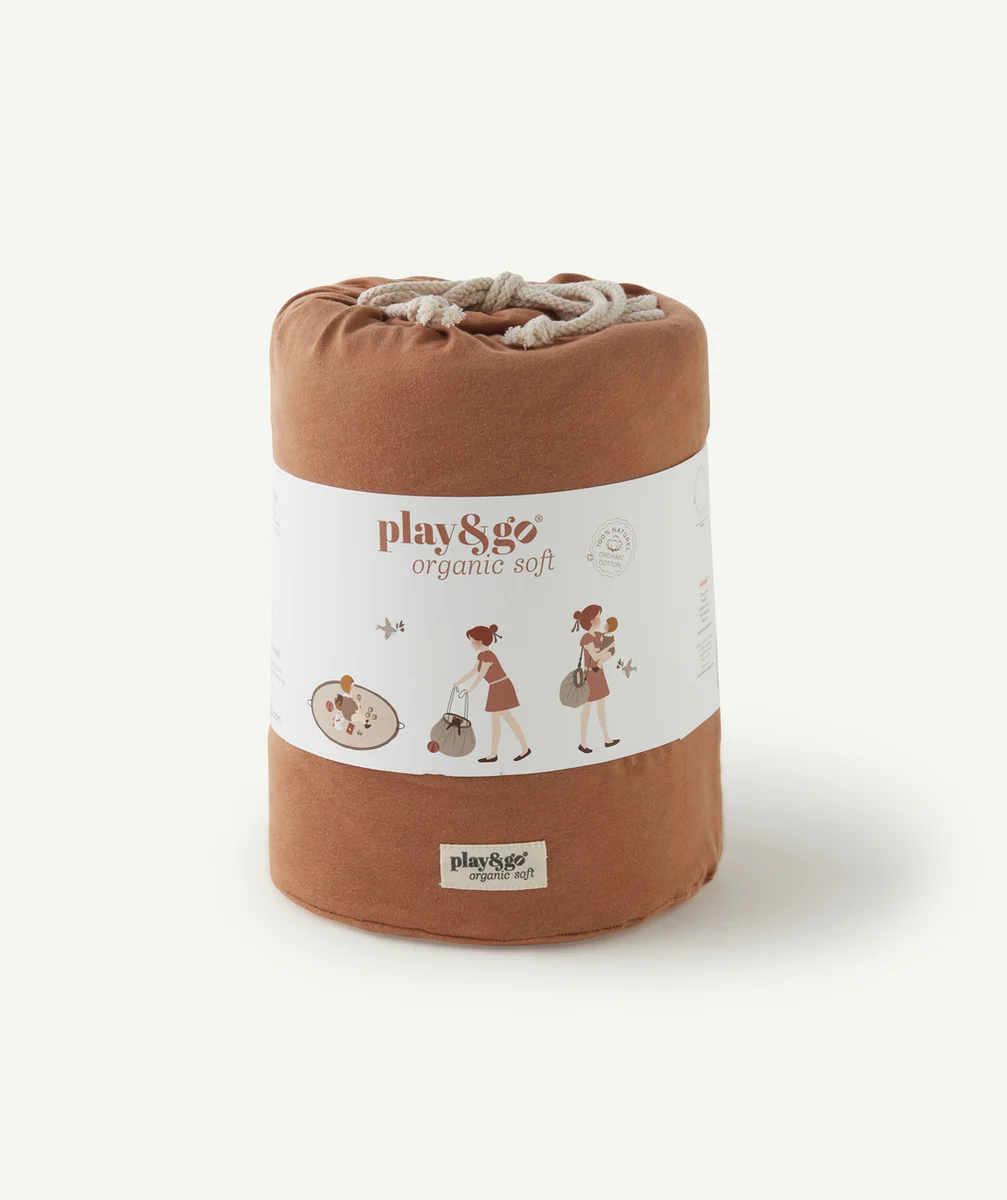 PLAY&GOTAPIS D'ÉVEIL MARRON EN COTON BIO BÉBÉ