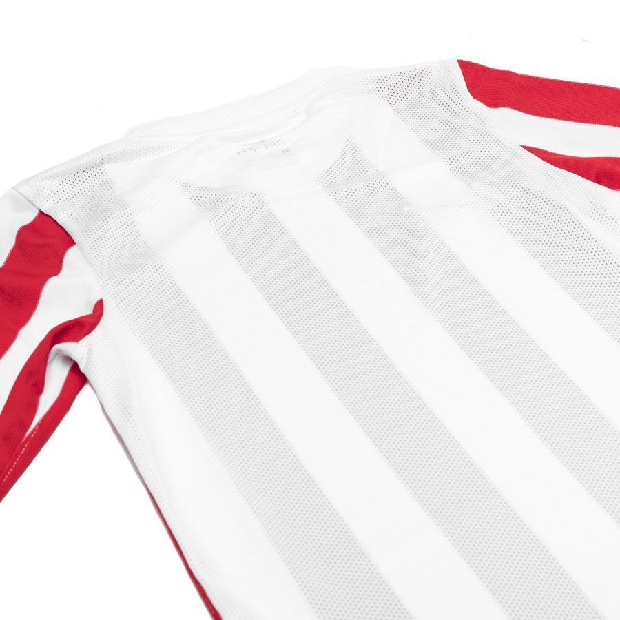 Nike Maillot Dri-FIT Striped Division IV - Blanc/Rouge/Noir Manches Longues Enfant