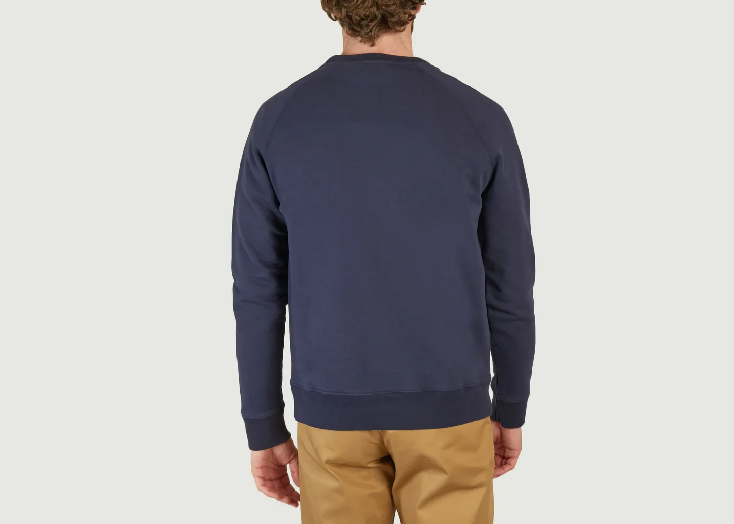 Sweatshirt Tricolor Fox Patch Maison Kitsuné