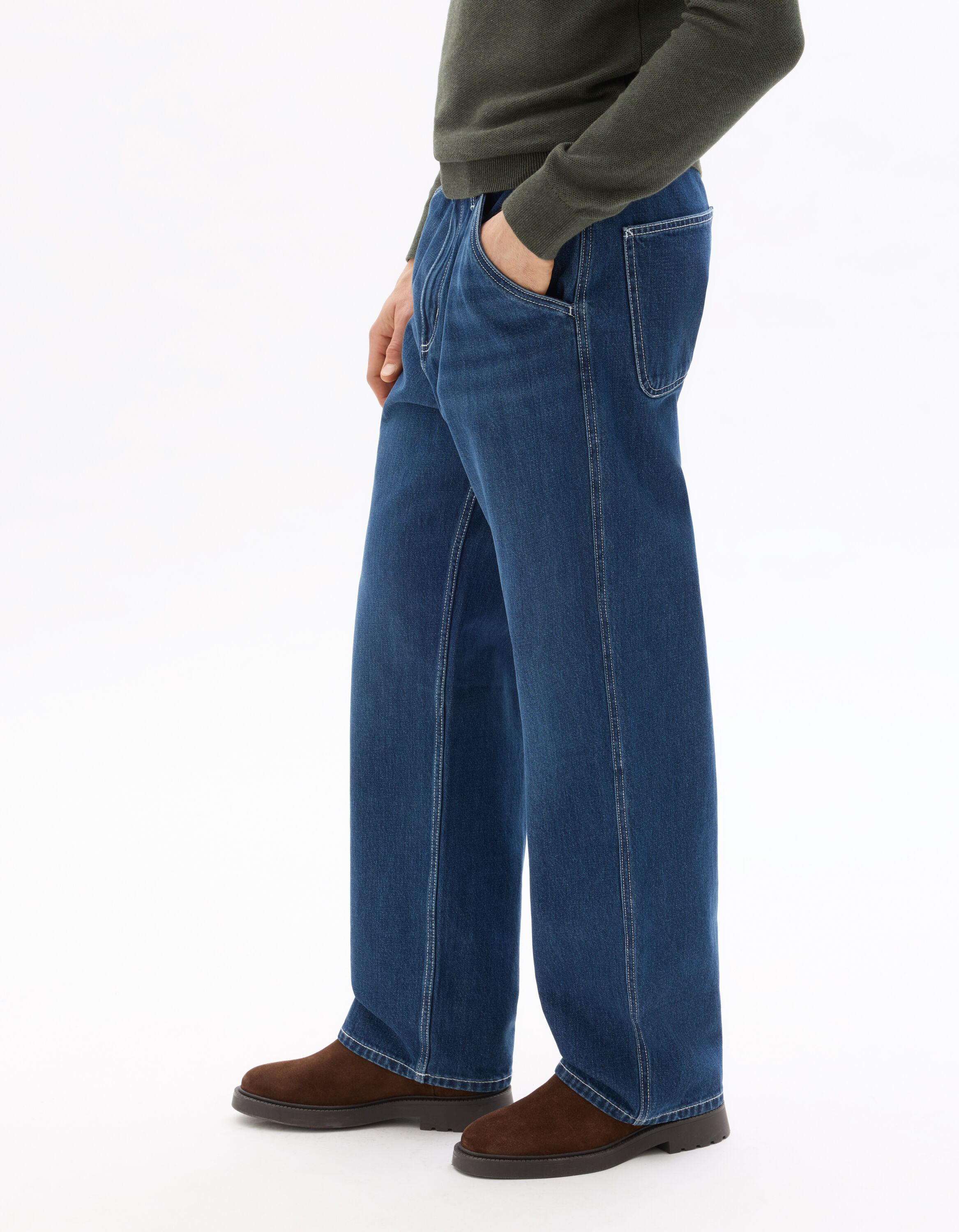 Jean baggy 100% coton - double stone