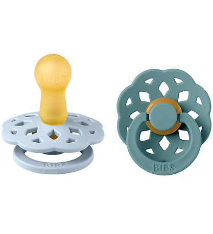 BIBS Böhmen Schnuller - 2er-Pack - Gr. 1 - Rund - Baby Blue/Isla