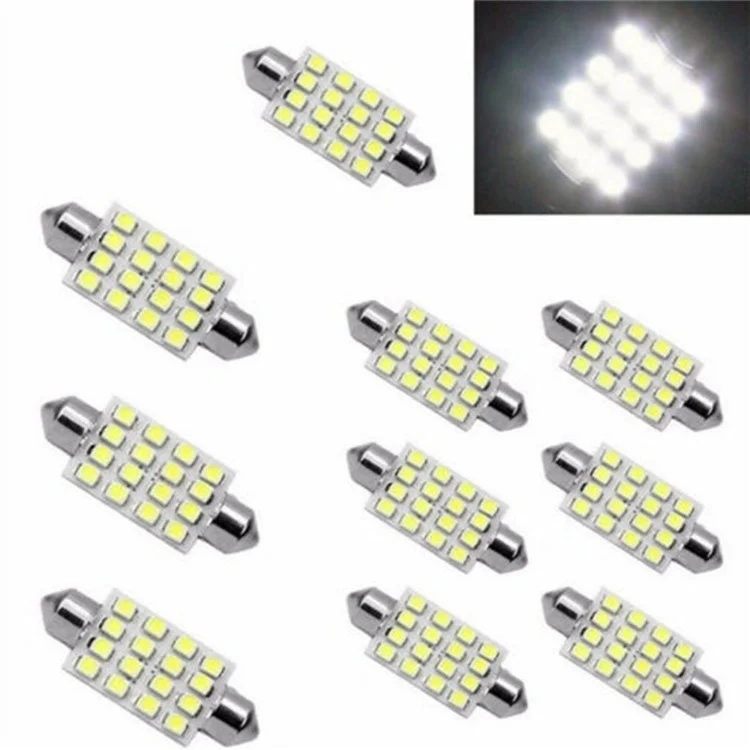 (42er Set) Auto KFZ LED Licht Set / Xenon 6000K für Innen- & Aussenbeleuchtung Lampe - Weiss