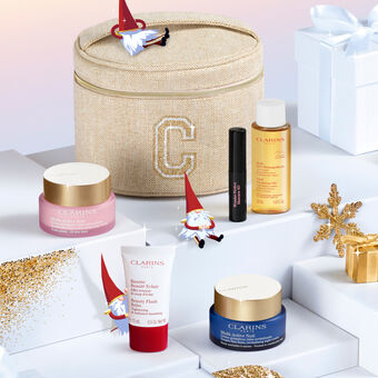 Coffret Multi-Active Jour et Nuit, Baume Beauté Eclair, Huile Très Démaquillante, Mascara 4D