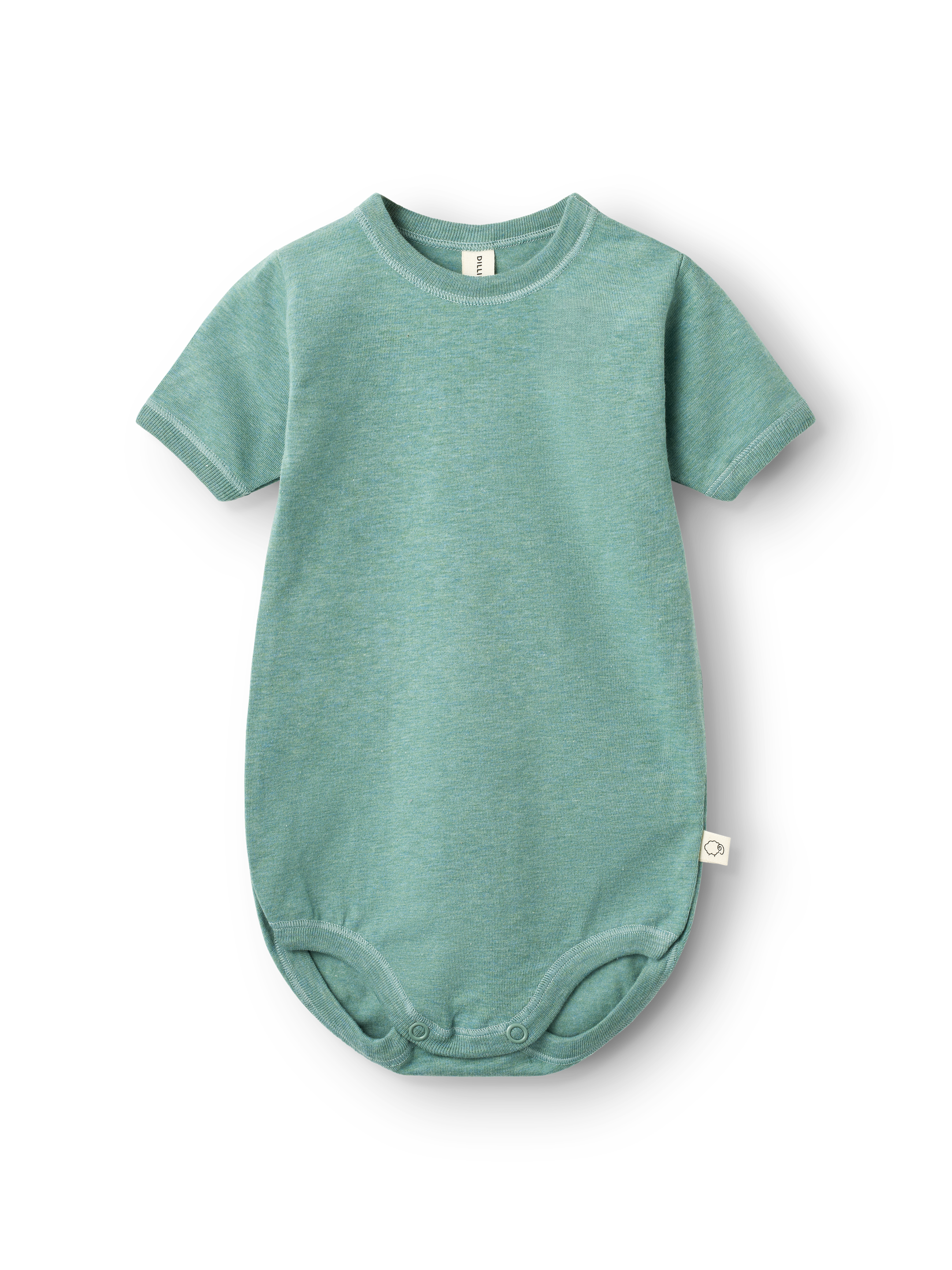 Romper met korte mouw van katoen voor baby's