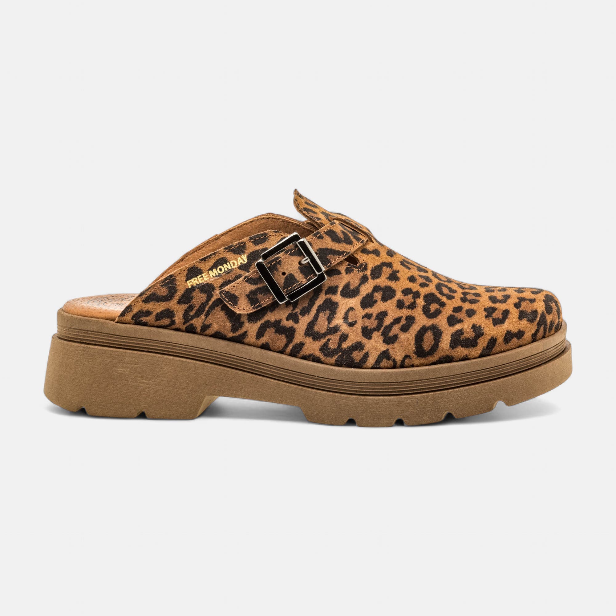 Mules Femme en cuir camel