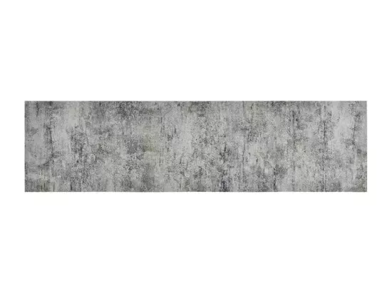 Tapis de cuisine lavable impression béton 45x150 cm velours