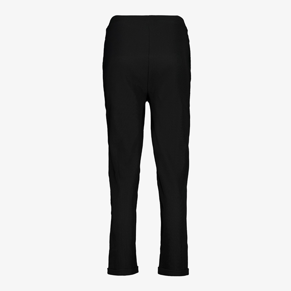 TwoDay geribde dames pantalon zwart