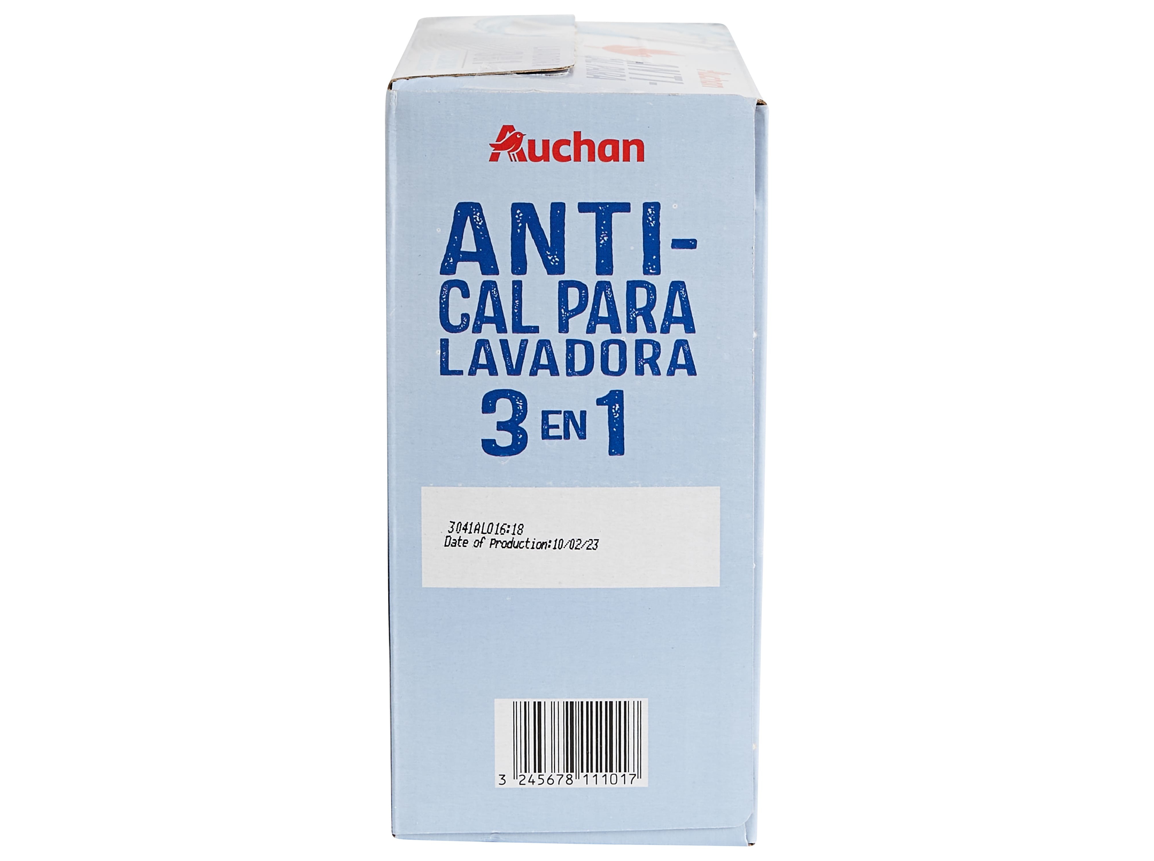 ADITIVO AUCHAN MÁQUINA ROUPA PASTILHAS ANTICALCÁRIO 45UN