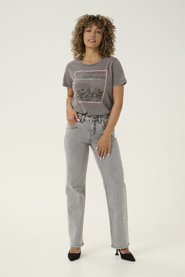 Cream CRLone Straight Leg Jeans - Coco Fi Michigan medium grey denim