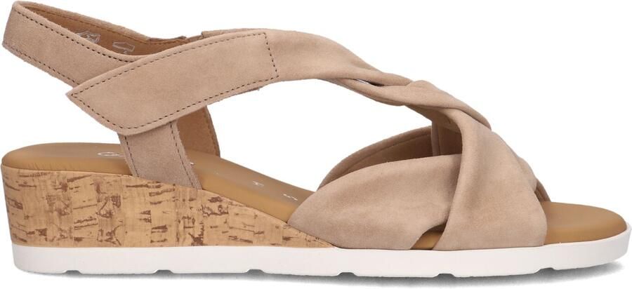 Gabor 761 Sandalen Met Sleehak Dames Beige
