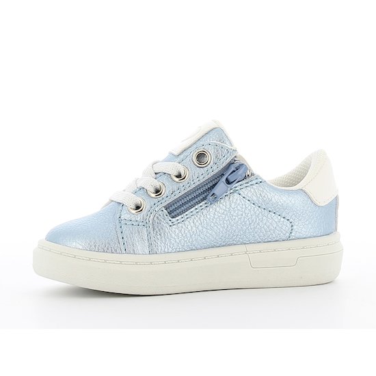 Baskets basses cœurs brillants   Bleu        de               P'tit Bisou premiers pas