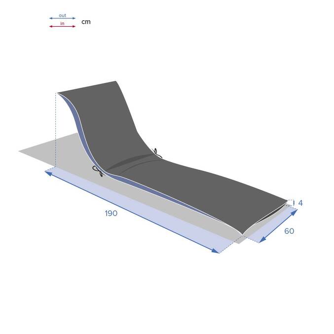 Coussin de transat KORAI Bleu canard