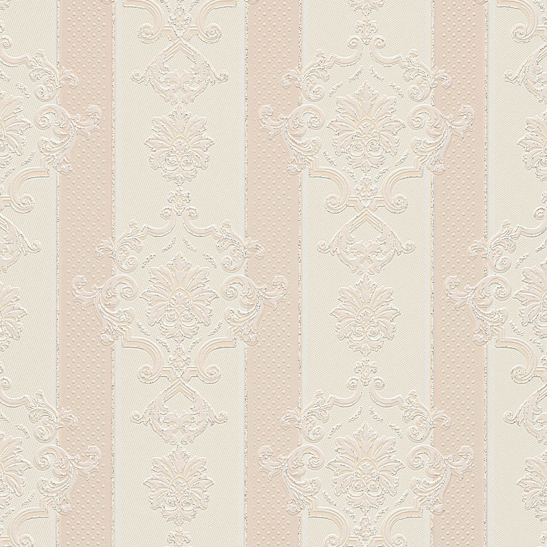 Papiertapete - beige - Ornamente - 10 Meter