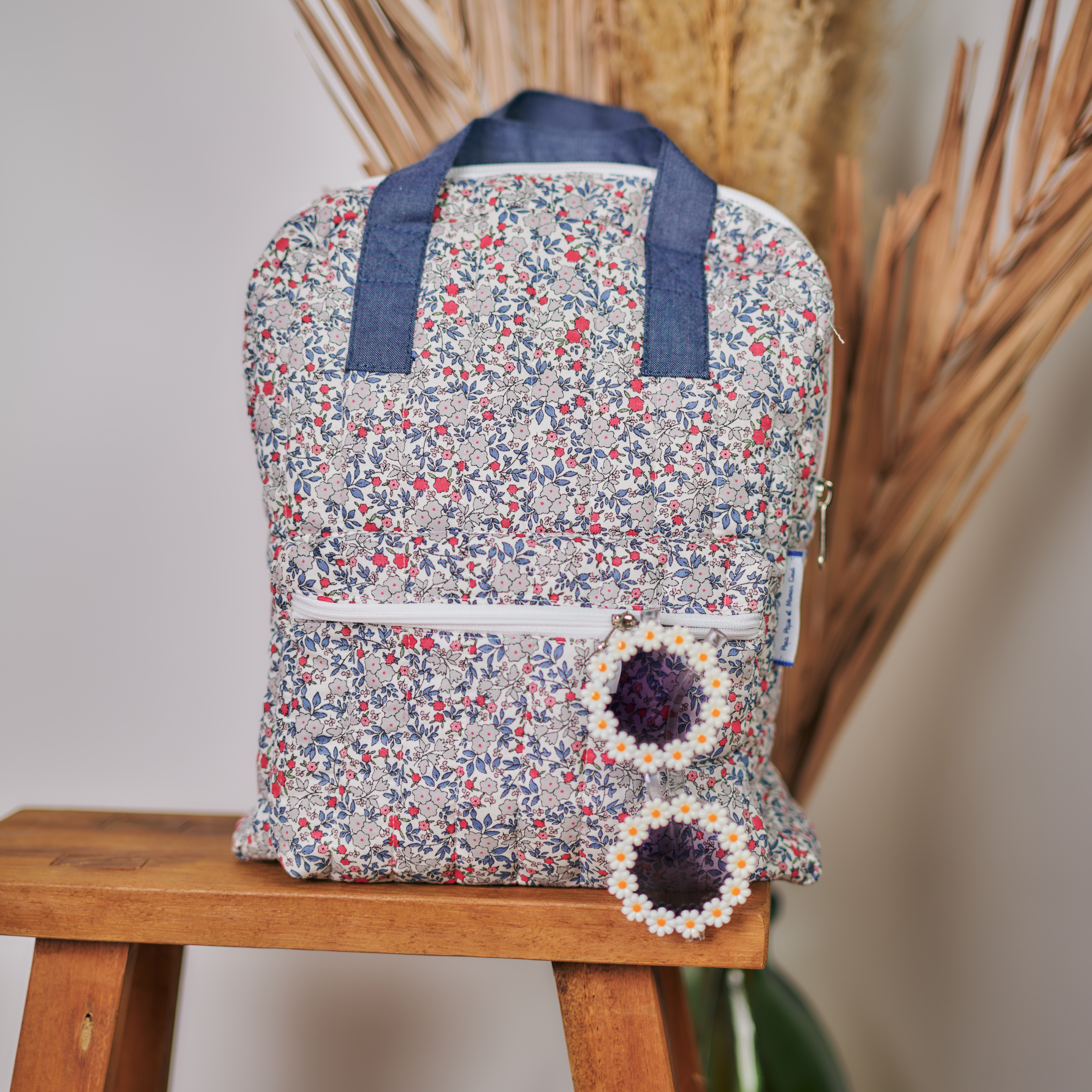 Petit Sac À Dos Gaby Serenade Rouge Gris