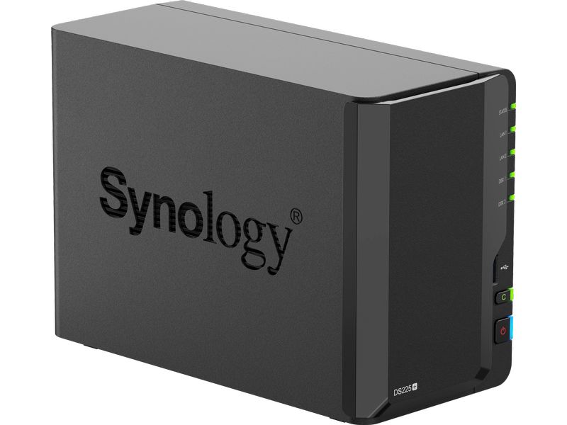 Synology NAS DiskStation DS225  2-bay NAS mit zwei Laufwerkschächten