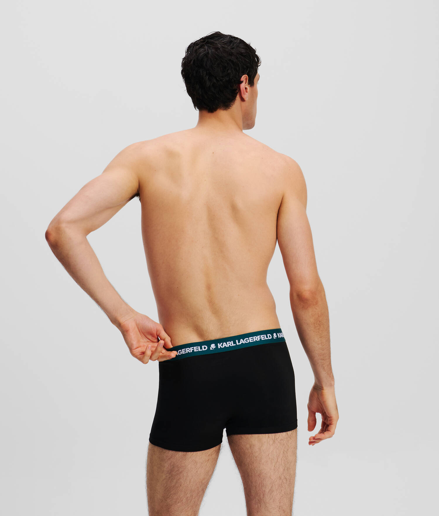 CALEÇONS AVEC LOGO KARL - LOT DE 3 - Noir-Ultimate Grey-Deepteal