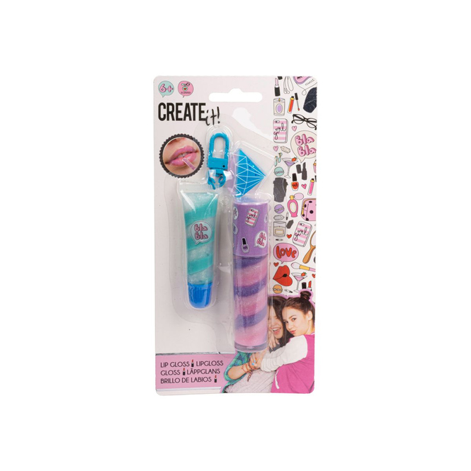 CREATE it! - Lipgloss mit Karbiner - 2er Pack - 1 Set
