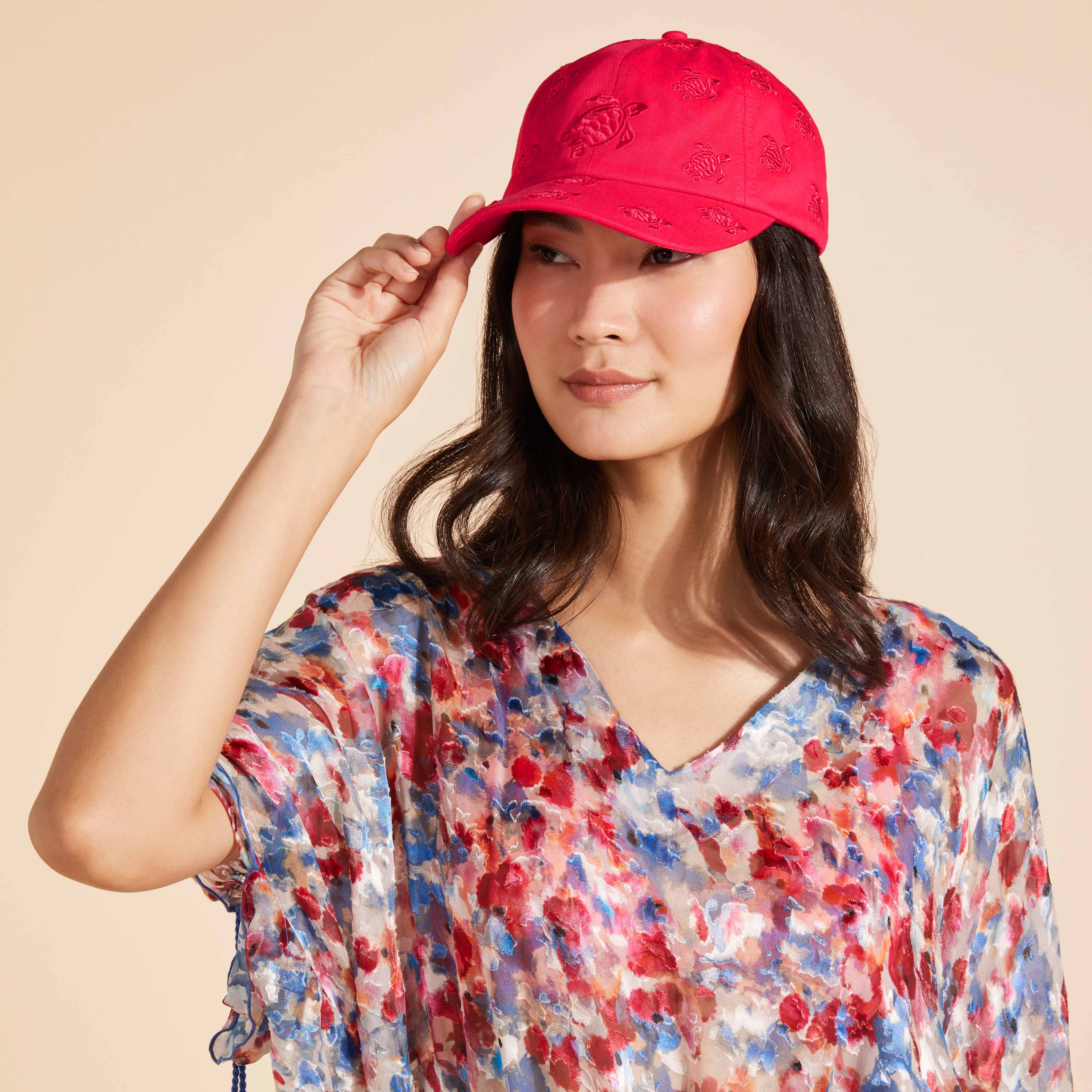 Casquette Brodée Tortue All Over | Accessoires de Plage Vilebrequin