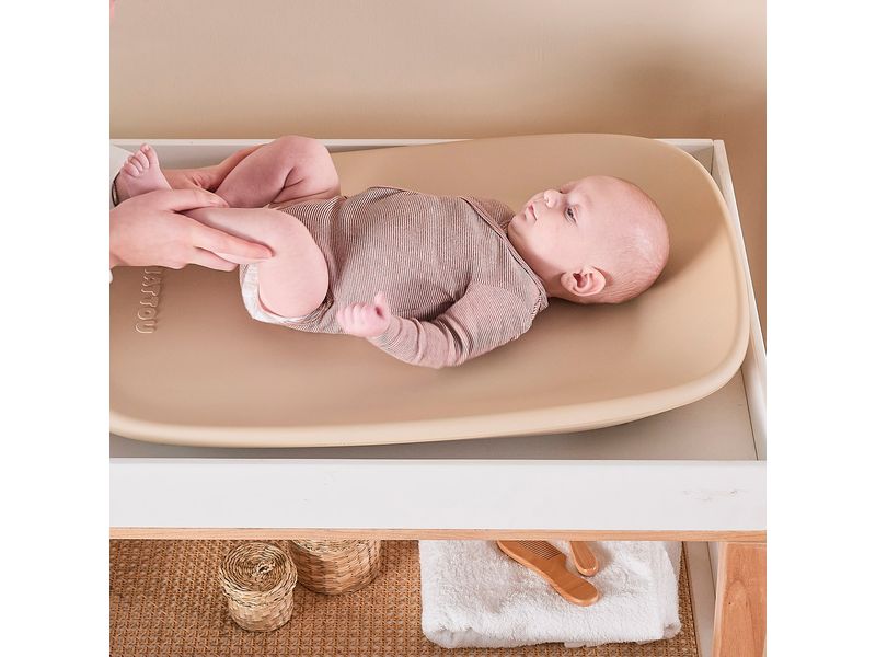 NATTOU Wickelplatte Softy Beige 70 x 48 cm Weiche Wickelauflage