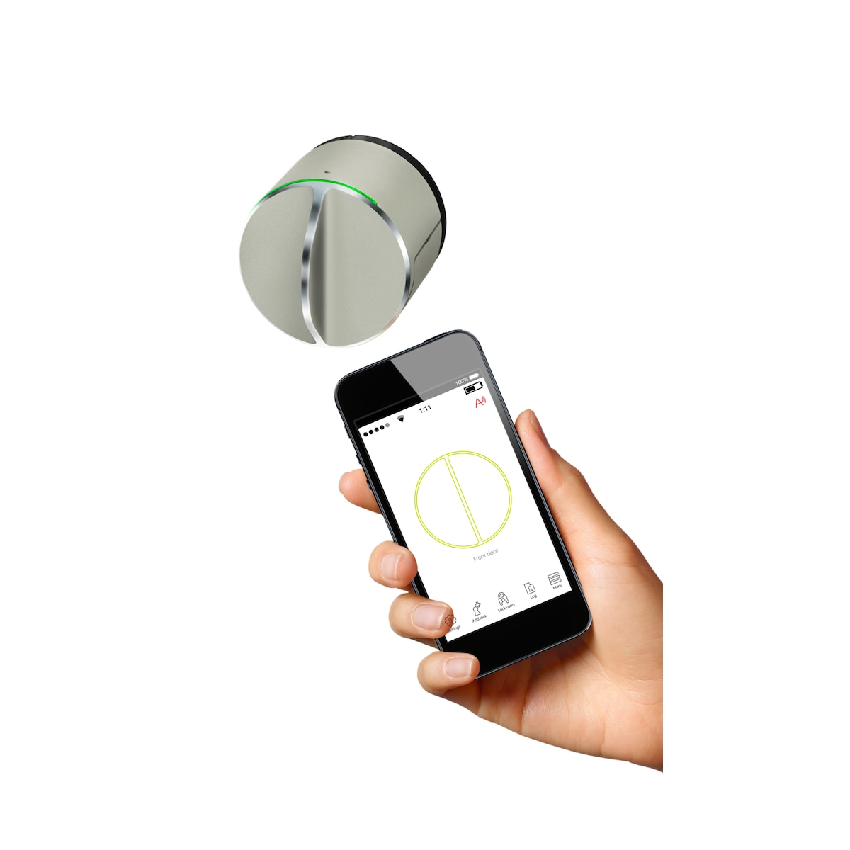 Danalock V3 2024 smartlås (sølv/Bluetooth/Scandi)