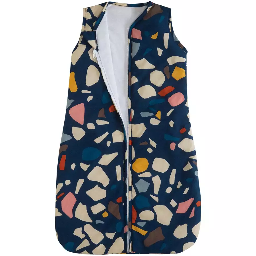 hibboux® Babyschlafsack Terazzo Sleeping Bag Azure