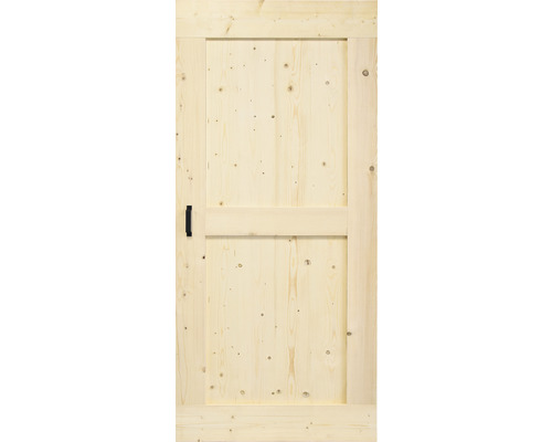 Pertura schuifdeur complete set Yorick Midbar Vintage onbehandeld 950x2150 mm incl. rail met spaakwiel, krukgarnituur