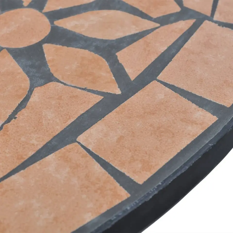 vidaXL - Tafel - Bruin - Keramiek - 60 x 70 cm