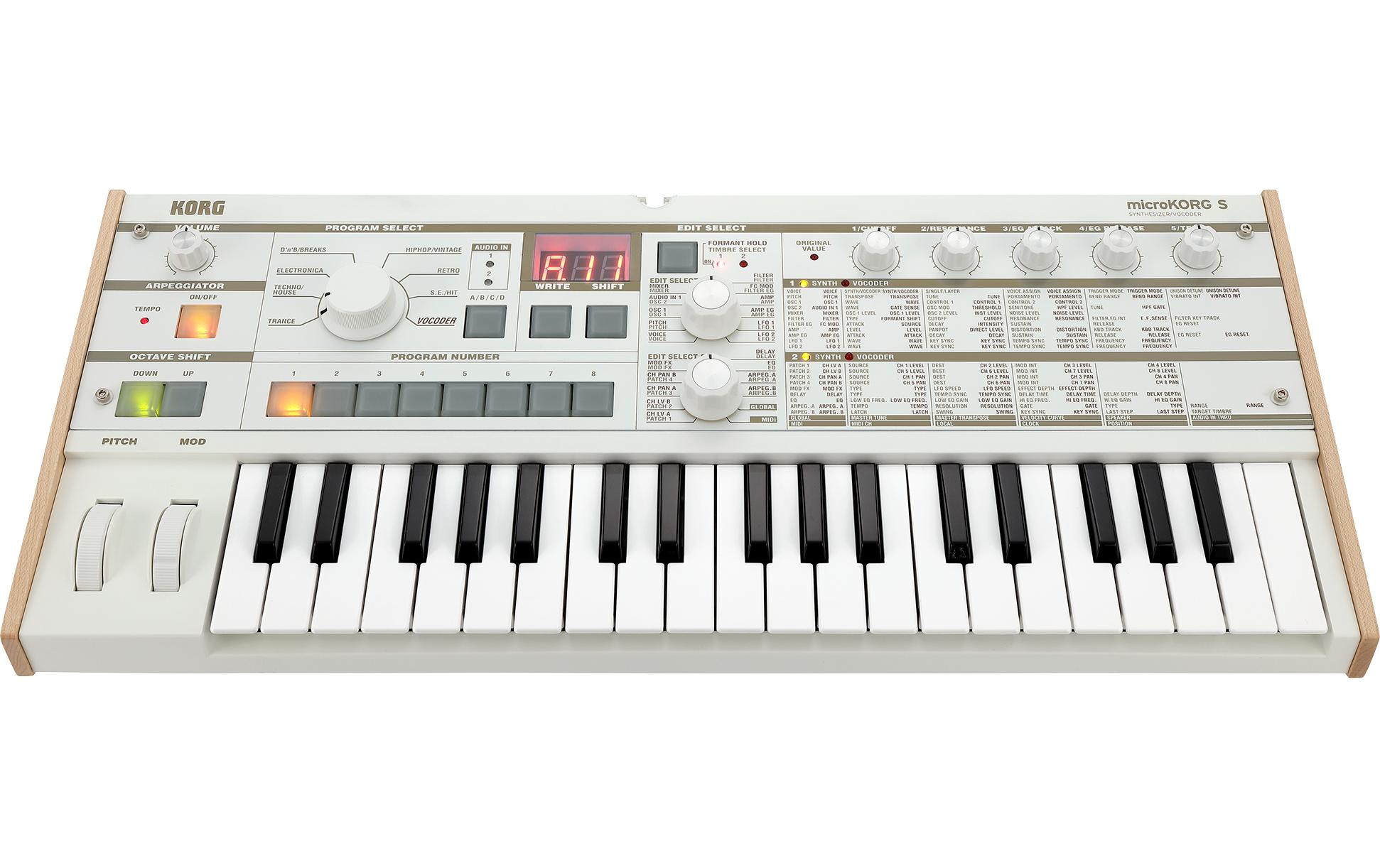 Synthesizer microKORG S<br>Analog-Modeling-Synthesizer-Vocoder
