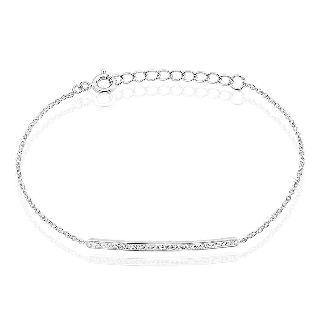 Bracelet Judith Argent Blanc Oxyde De Zirconium