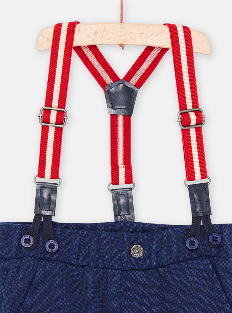 Pantalon chaud à bretelles pour bébé garçon